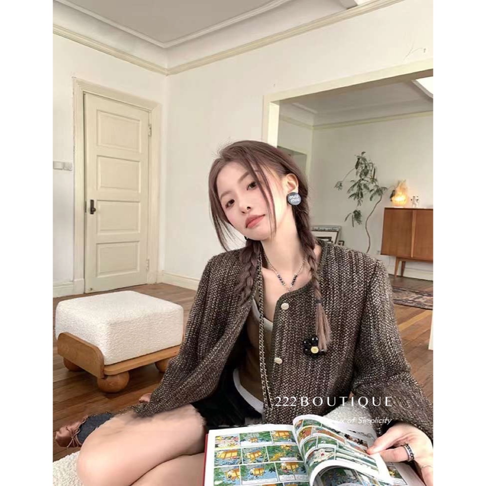 ÁO tweed Mosaic 23158 viền