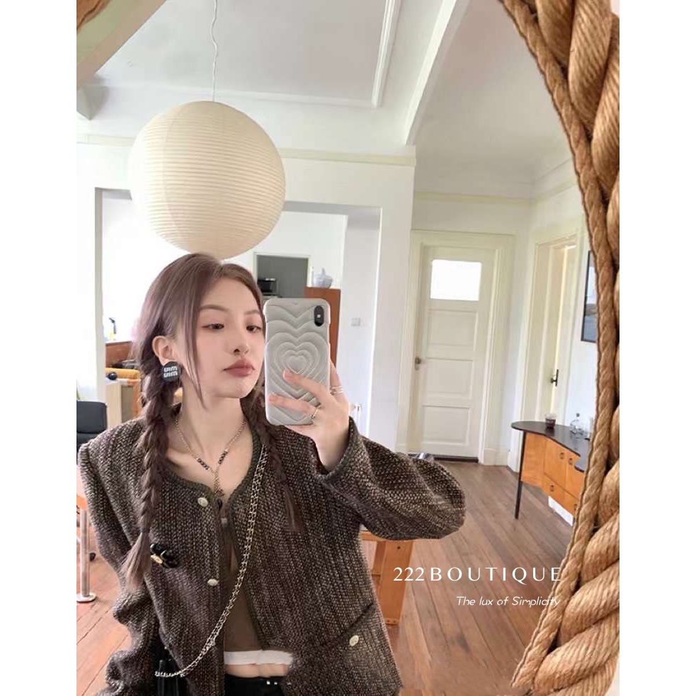 ÁO tweed Mosaic 23158 viền