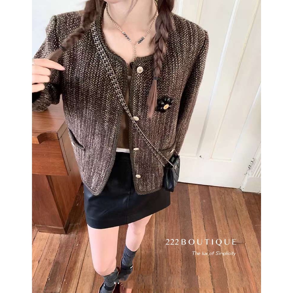 ÁO tweed Mosaic 23158 viền