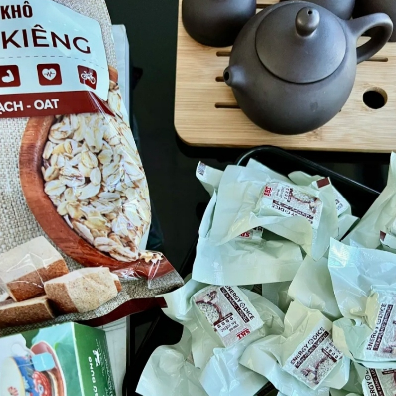 TÚI 500Gr- Lương khô ĂN KIÊNG mini SBT Energy Dice 2 vị