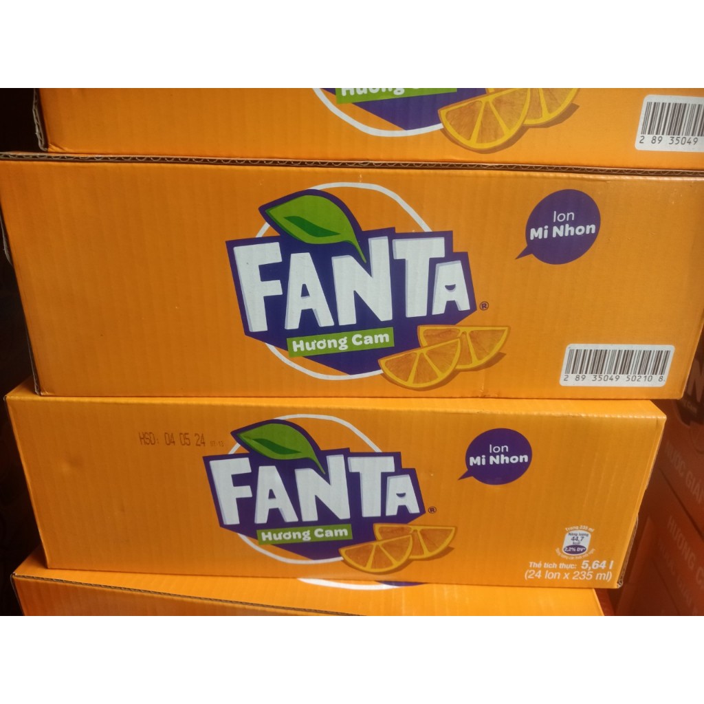 Nước ngọt Fanta lon 235ml x 24