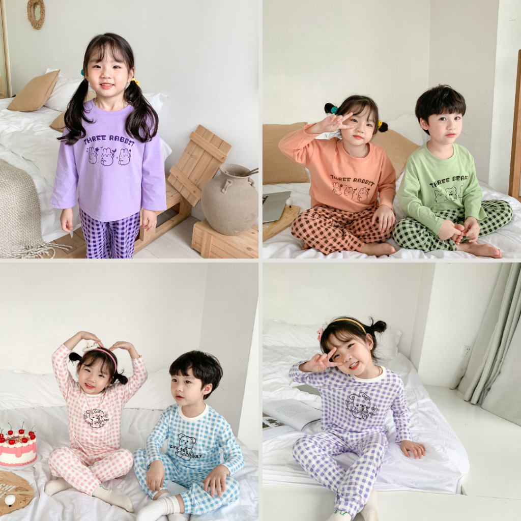 Bộ Thun Hoạ Tiết Gấu Thỏ MD1609/MD1610 Cho Bé - Jumping Beans Official Store
