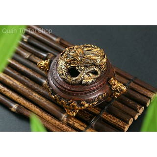 Lư hương đốt trầm,họa tiết đỉnh rồng ngự- mã đáo thành công, lư hương như ý Shop_Quantutai