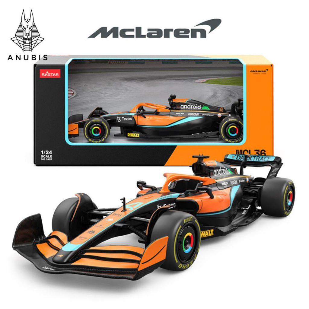 Mô Hình Xe Ôtô Kim Loại 1/24 Siêu Xe F1 MCLAREN MCL36 Để Trưng Bày Bàn Làm Việc Làm Đồ Chơi Trẻ Em