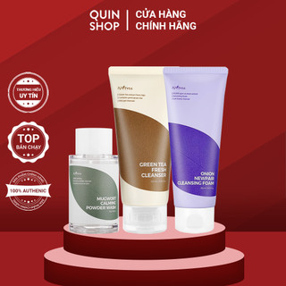 Bột Và Sữa Rửa Mặt Ngải Cứu, Trà Xanh, Hành Tím Isntree Mugwort Calming Powder Wash, Green Tea, Onion Newpair Cleaner