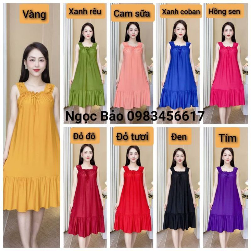 Đầm ngủ thun lạnh size từ 40-95kg