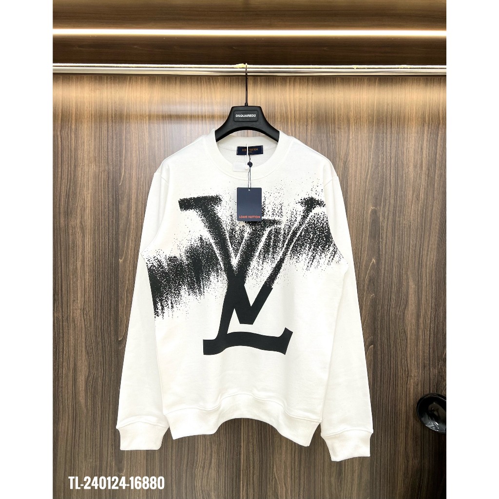 Áo Nỉ LV Nam Nữ In Logo Loang Siêu Đẹp - Áo Nỉ LV Nam Nữ In Nhiệt Cao Cấp