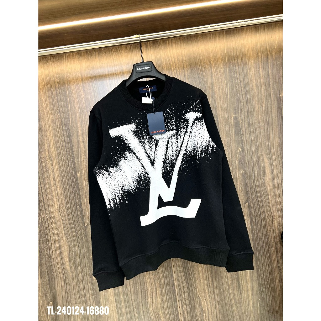 Áo Nỉ LV Nam Nữ In Logo Loang Siêu Đẹp - Áo Nỉ LV Nam Nữ In Nhiệt Cao Cấp