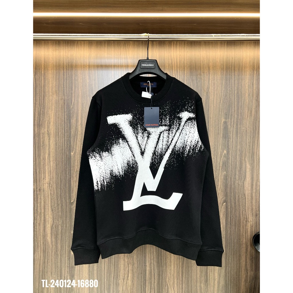 Áo Nỉ LV Nam Nữ In Logo Loang Siêu Đẹp - Áo Nỉ LV Nam Nữ In Nhiệt Cao Cấp