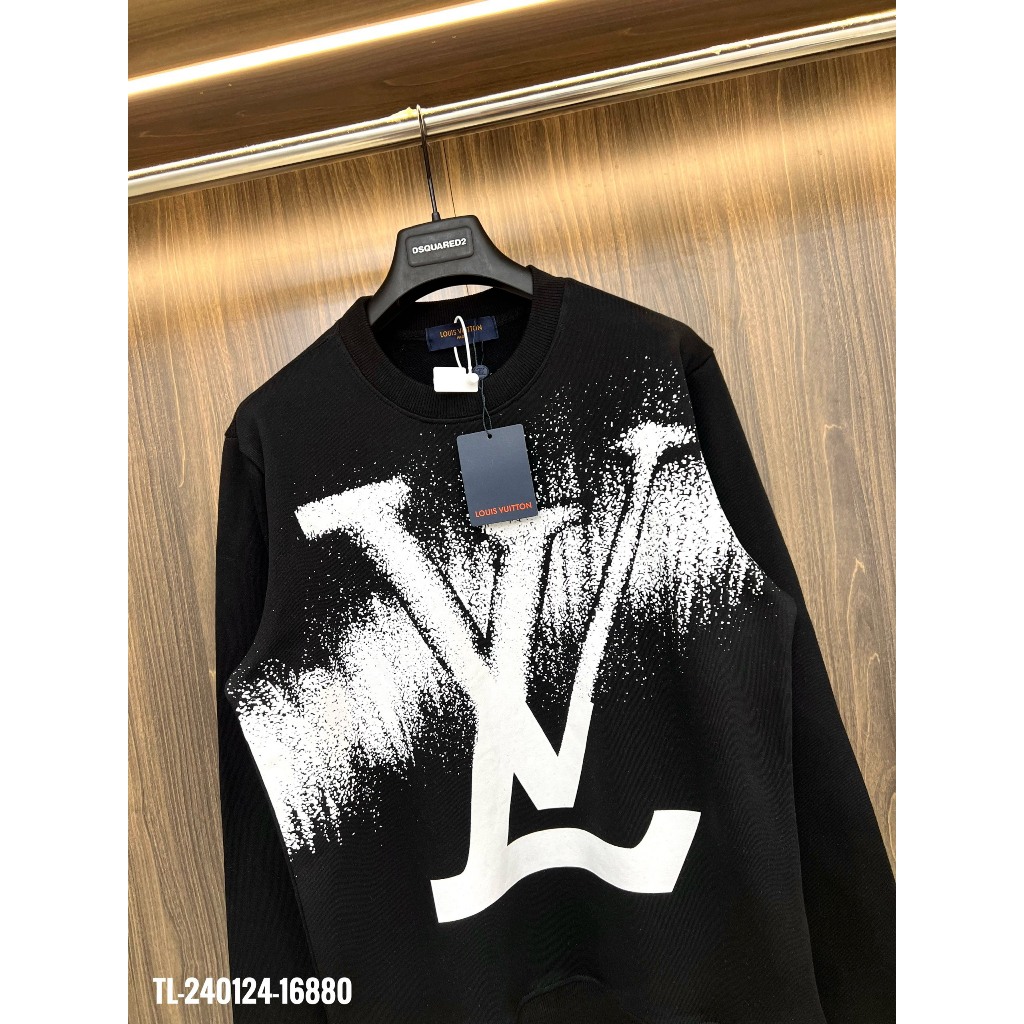 Áo Nỉ LV Nam Nữ In Logo Loang Siêu Đẹp - Áo Nỉ LV Nam Nữ In Nhiệt Cao Cấp