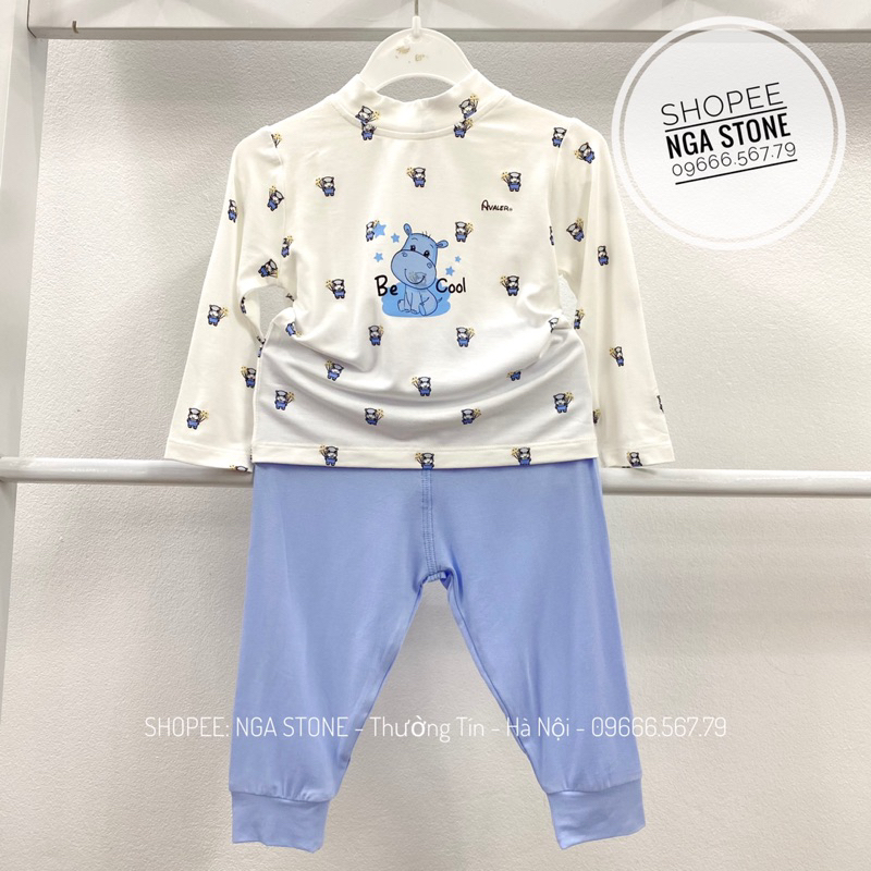 Bộ giữ nhiệt cổ cao cho bé trai bé gái hãng avaler