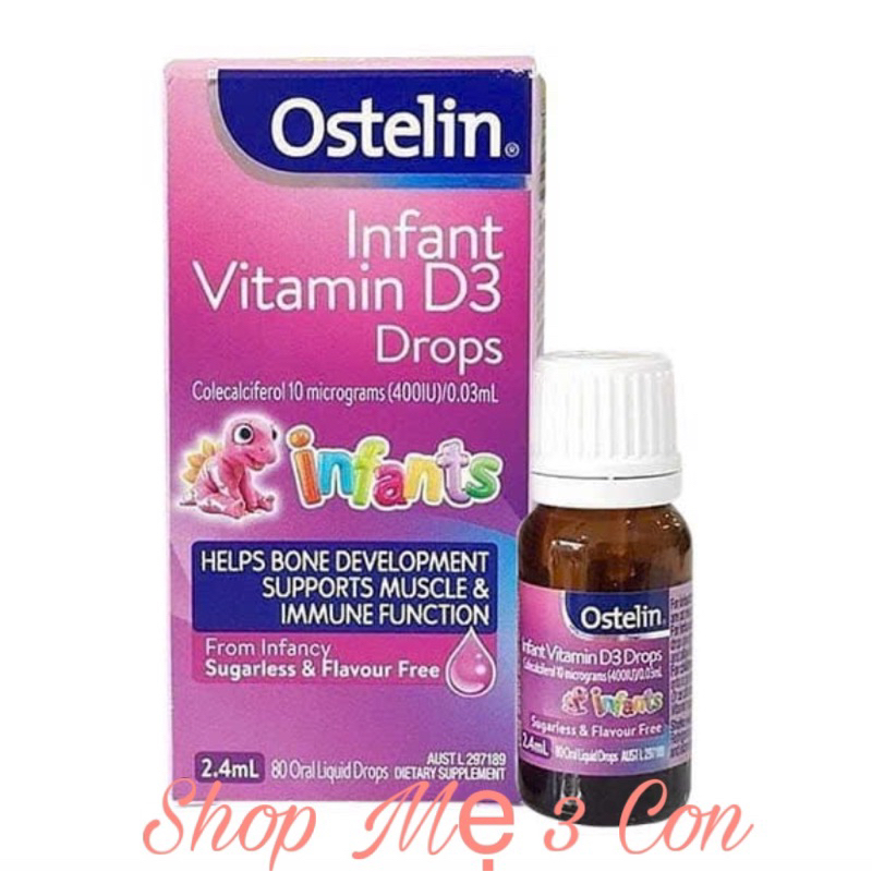 Vitamin D3 Ostelin Drops Úc 2,5ml