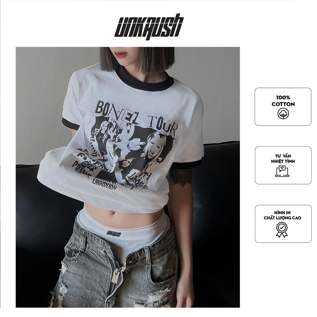 Áo thun baby tee Y2K UNKRUSH - BONEZ