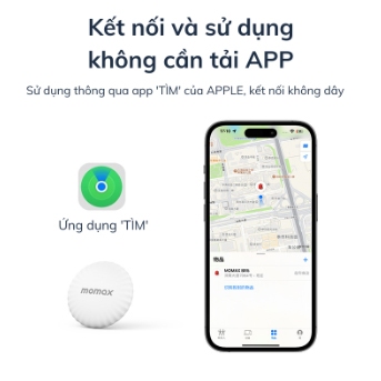 Định vị Momax Pintag, Định vị Xe máy học sinh, Ôtô, Vật nuôi, Đồ dùng cá nhân, pin dùng 365 ngày
