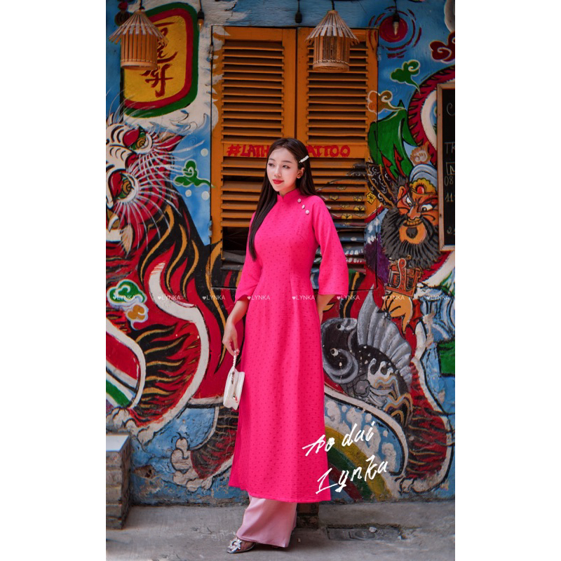 CT04- Áo dài đũi cách tân/ aodailynka88