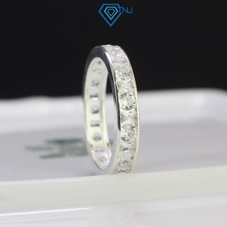 Nhẫn bạc nam tròn đính đá tròn xung quanh viền cá tính NNA0492 - Trang Sức TNJ