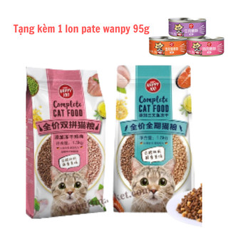 Thức ăn hạt cho mèo Wanpy happy 100 túi 1.5kg