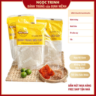 Bánh tráng siêu cay (5 Túi) loại ngon cao cấp bánh tráng phơi sương dẻo mềm bánh tráng Ngọc Trinh
