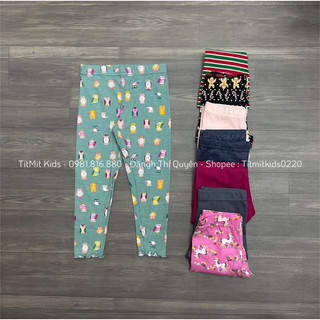 Quần legging bé gái dư xịn 12m-10y
