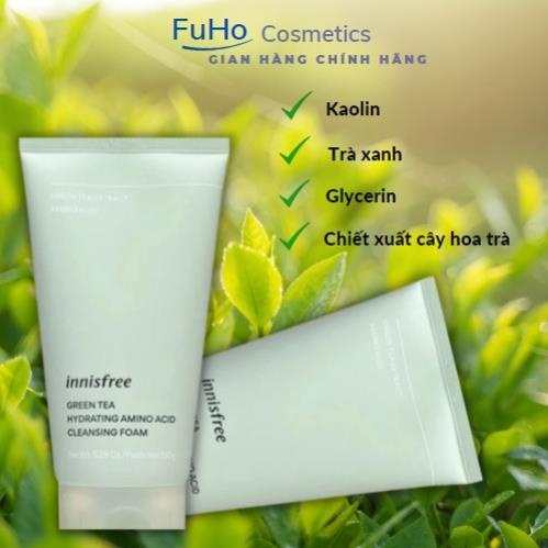 Sữa Rửa Mặt Innisfree Chiết Xuất Trà Xanh Làm Sạch Da 150ML
