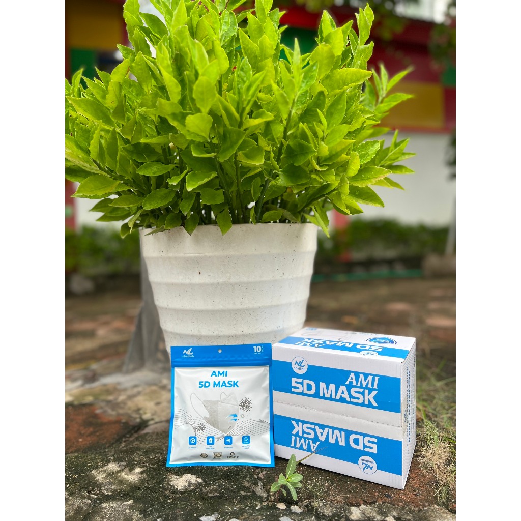 Khẩu trang 5D thùng 100 chiếc AMI cao cấp thời trang chống bụi