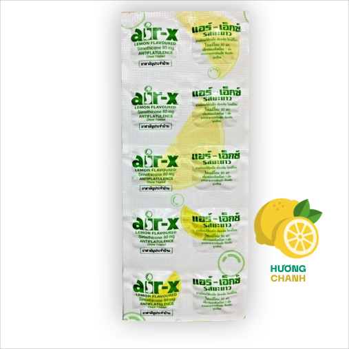 Viên Hỗ Trợ Dạ Dày AIR-X - Nội Địa Thái Lan 01 Vỉ gồm 10 viên.