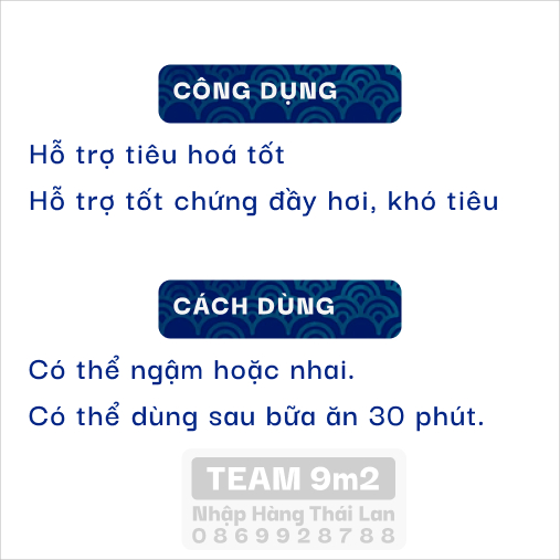 Viên Hỗ Trợ Dạ Dày AIR-X - Nội Địa Thái Lan 01 Vỉ gồm 10 viên.