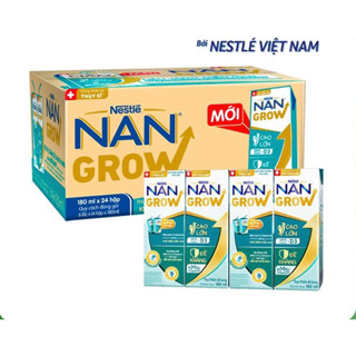 Thùng sữa pha sẵn Nan Grow Thuỵ Điển 110ml - 180ml (HSD 12/25)