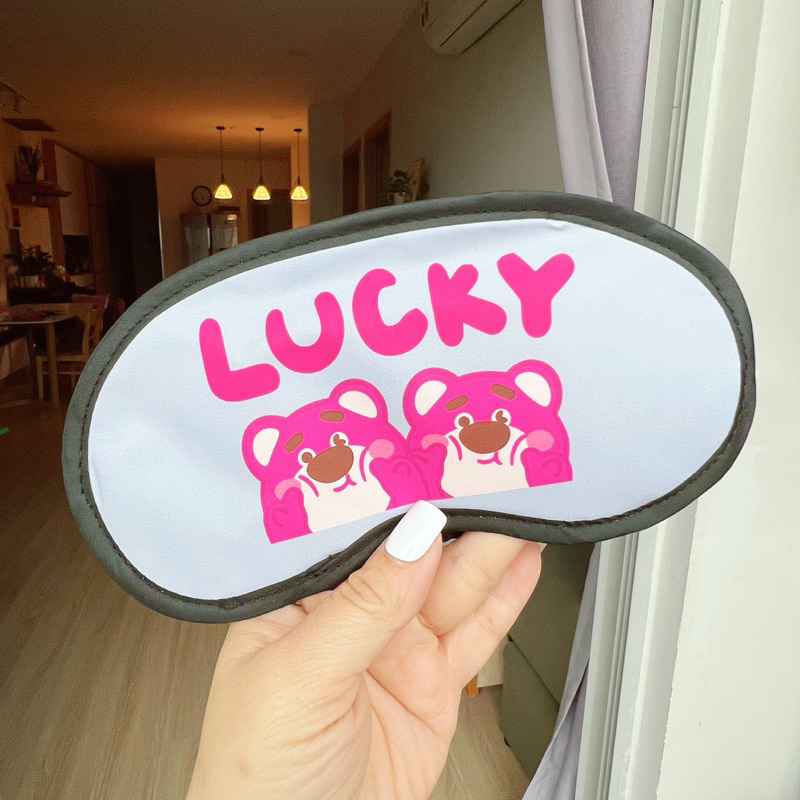 BỊT MẮT NGỦ CÓ TÚI GEL GẤU DÂU LOTSO