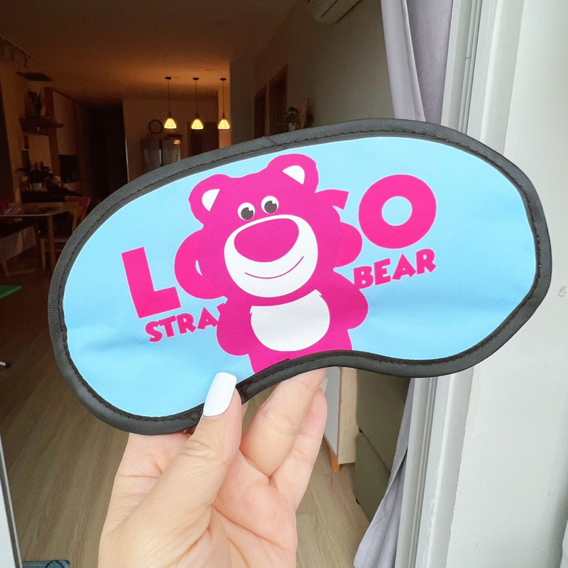 BỊT MẮT NGỦ CÓ TÚI GEL GẤU DÂU LOTSO