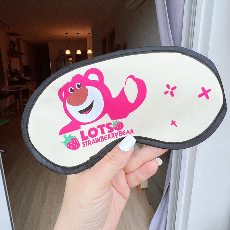 BỊT MẮT NGỦ CÓ TÚI GEL GẤU DÂU LOTSO