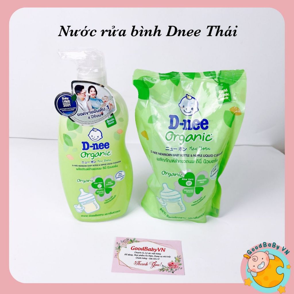 Nước Rửa Bình Sữa Dnee Organic Thái Túi 600ml An Toàn Cho Bé Goodbabyvn