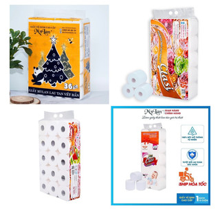 Giấy vệ sinh gấu Mylan cao cấp 4 lớp siêu dai ( Bịch 10 cuộn 15 cuộn và 36 cuộn)
