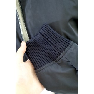 [CHÍNH HÃNG] - ÁO KHOÁC ZARA BOMBER PHỐI VẢI - ĐEN - CODE: RN77302