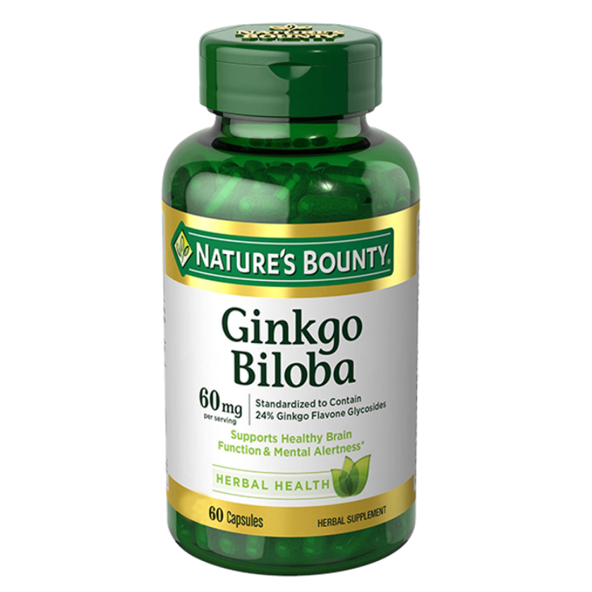 Viên uống bổ não Nature’s Bounty Ginkgo Biloba 120mg 100 Viên