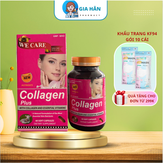 Collagen Plus nhau thai cừu, sữa ong chúa 3in1 hộp 60 viên