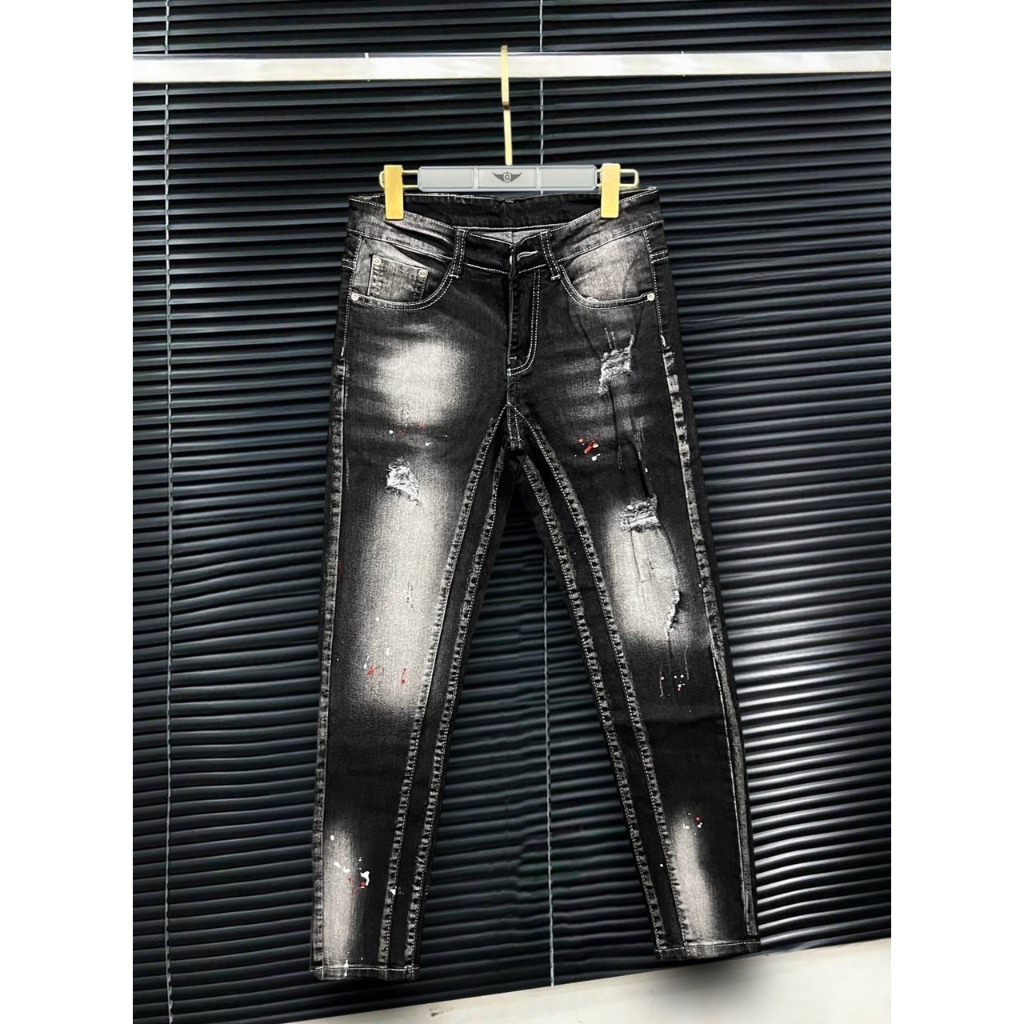 Quần jean nam 2 đáy chẻ thân co dãn dày dặn thời trang cao cấp mẫu mới hottrend shop H99_STORE