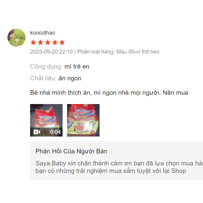 Mì Chú Hề Apaman Nissin, mì ăn dặm cho bé 90g Nhật Bản