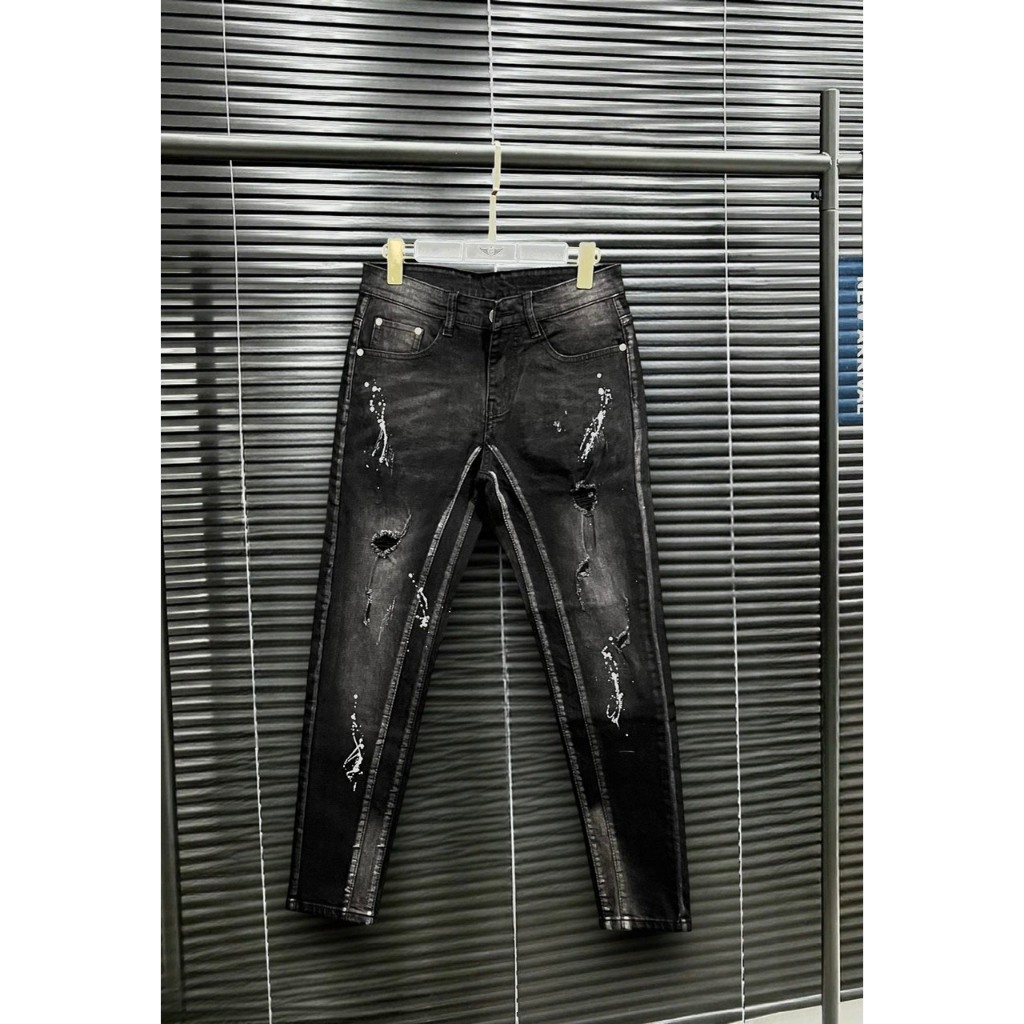 Quần jean nam EVI.SU hàng QUẢNG CHÂU co dãn cao cấp chất vải dày mẫu mới nhất 2023 thêu DG đẹp hiện đại 2K_STORE