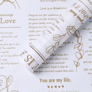 Giấy gói hoa mẫu báo mờ