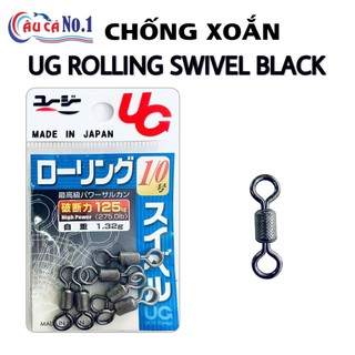 CHỐNG XOẮN CÂU CÁ UG ROLLING SWIVEL BLACK