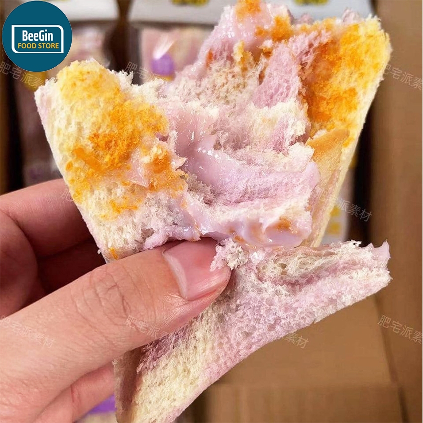 Combo 3 Bánh Sandwich Tam Giác Lúa Mạch Chà Bông Khoai Mỡ, Bơ B103 - BeeGin Food