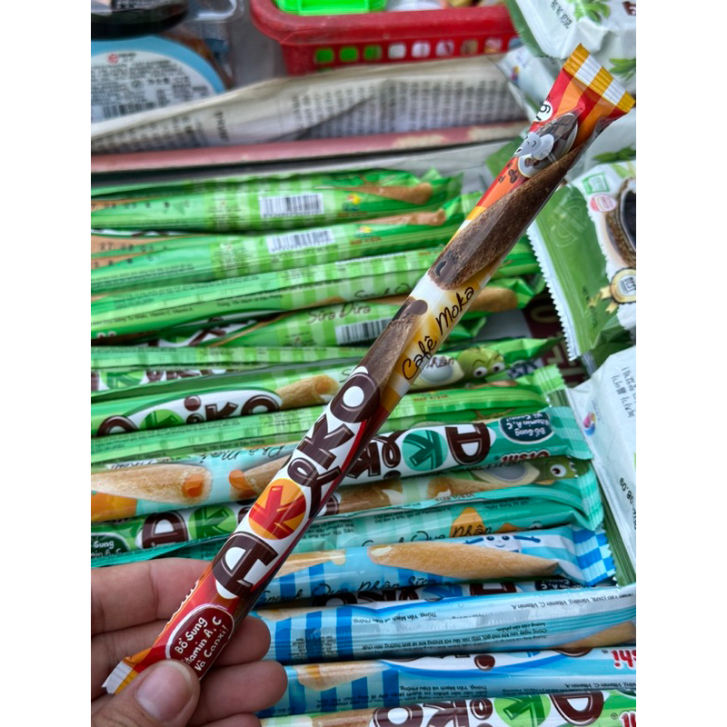 ) Bánh Akiko Snack que nhiều vị, Bánh akiko oishi, bánh que akiko date luôn mới