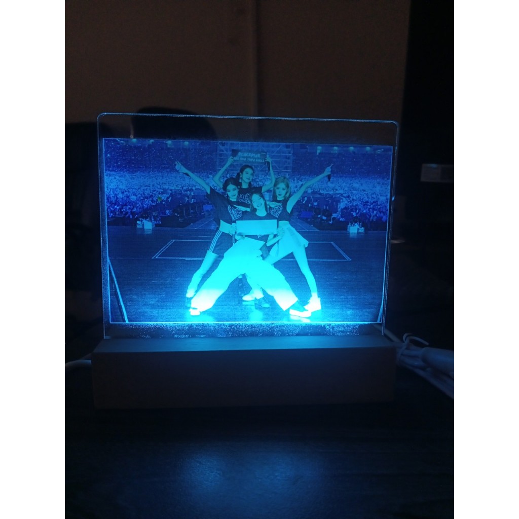 Đèn ngủ 3d để bàn in hình Blackpink đa dạng chế độ sáng trang trí phòng, đèn led decor cực chất tặng fan