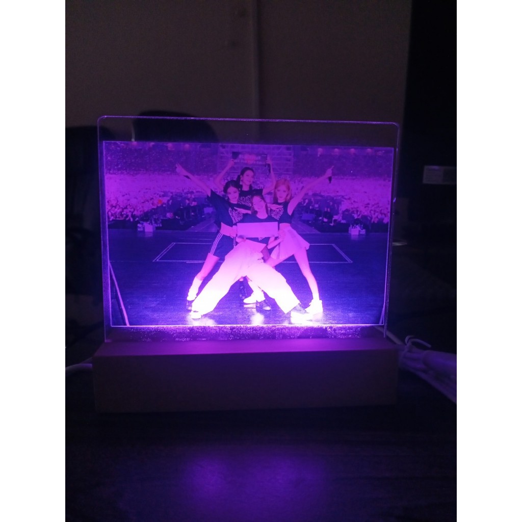 Đèn ngủ 3d để bàn in hình Blackpink đa dạng chế độ sáng trang trí phòng, đèn led decor cực chất tặng fan