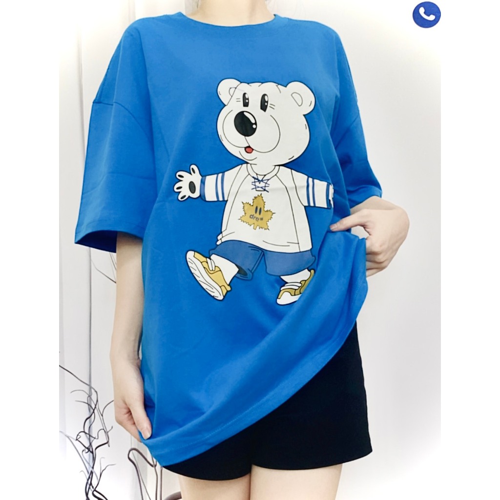 Áo Thun Nữ T.Shirt Hình Gấu D.REW HOUSE MẶT CƯỜI DƯ CHÍNH HÃNG