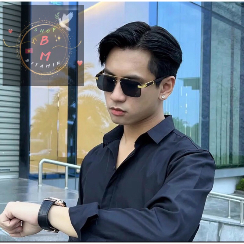 Mắt kính nam thời trang cao cấp chống tia UV400. Phong cách Châu Âu sành điệu với gọng Gỗ lịch lãm