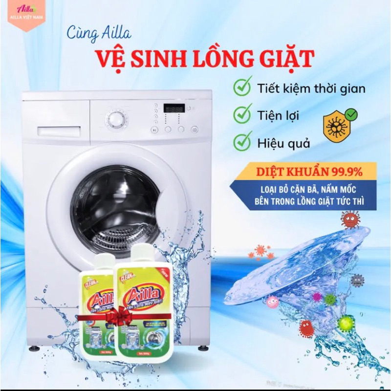 Bôt tẩy lồng máy giặt Ailla - Bột tẩy lồng máy giặt Camilla 300G