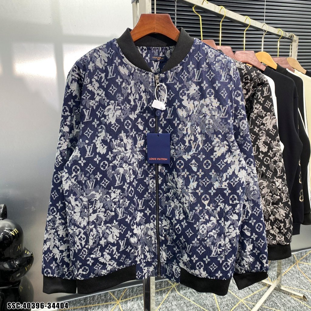 Áo khoác Bomber nam loang chất vải bò dày dặn 2 lớp hàng Quảng Châu loại 1