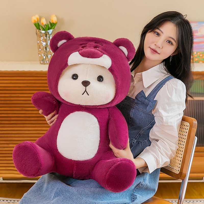 Gấu lenna lotso dâu đủ size. Gấu nhập khẩu cao cấp, gấu quà tặng